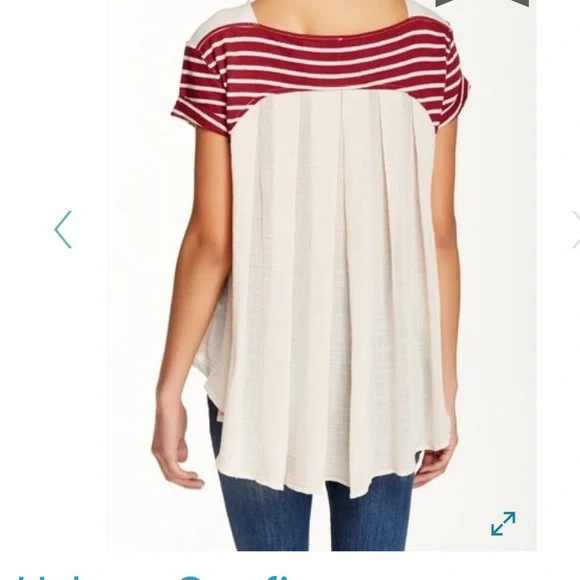 FREE PEOPLE French Kiss Tee Small - Picture 2 of 8